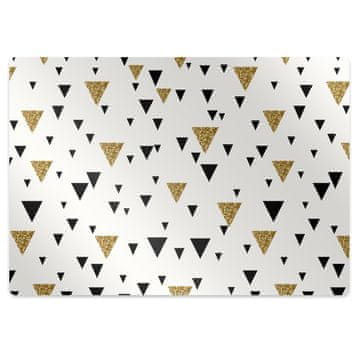 Decormat Podloga za zaščito tal Gold and black triangles
