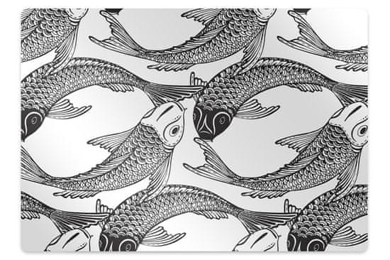 Decormat Podloga za pisalni stol The fish koi