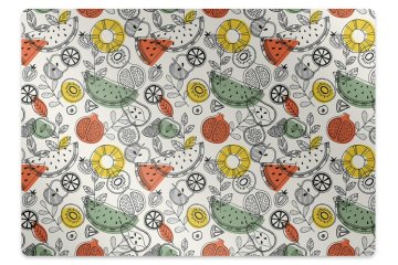 Decormat Podloga za zaščito tal Fruit contours