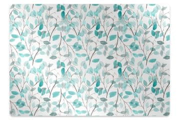 Decormat Podloga za zaščito tal Watercolor leaves