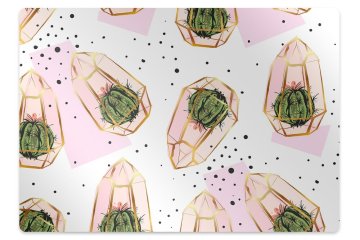 Decormat Podloga za stol Geometric cacti