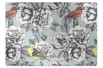 Decormat Podloga za stol Roses and birds