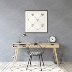 Decormat Podloga za zaščito tal Pattern in diamonds 140x100 cm 15 cm 
