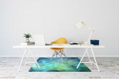 Decormat Podloga za zaščito tal Modra abstrakcija 120x90 cm 2 cm 
