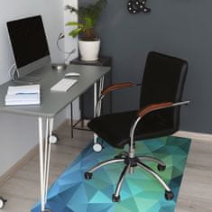 Decormat Podloga za zaščito tal Modra abstrakcija 120x90 cm 2 cm 