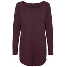 Vero Moda Ženski pulover VMNELLIE Regular Fit 10220902 Winetasting (Velikost XS)