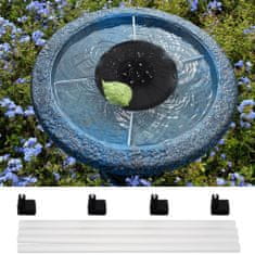 Malatec LED RGB solarna plavajoča vrtna fontana – črpalka za ribnike