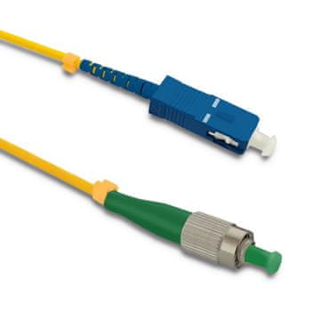Qoltec optični patchcord FC/APC - SC/UPC | enomodni | 9/125 | G652D | simpleks | 15 m