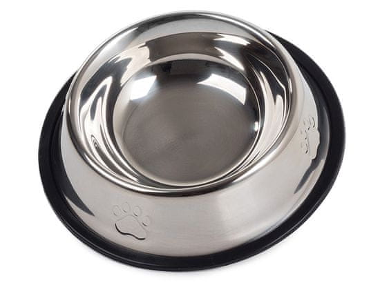 PRZYJACIELE Inox kovinska skleda za mačke in pse 1,3L