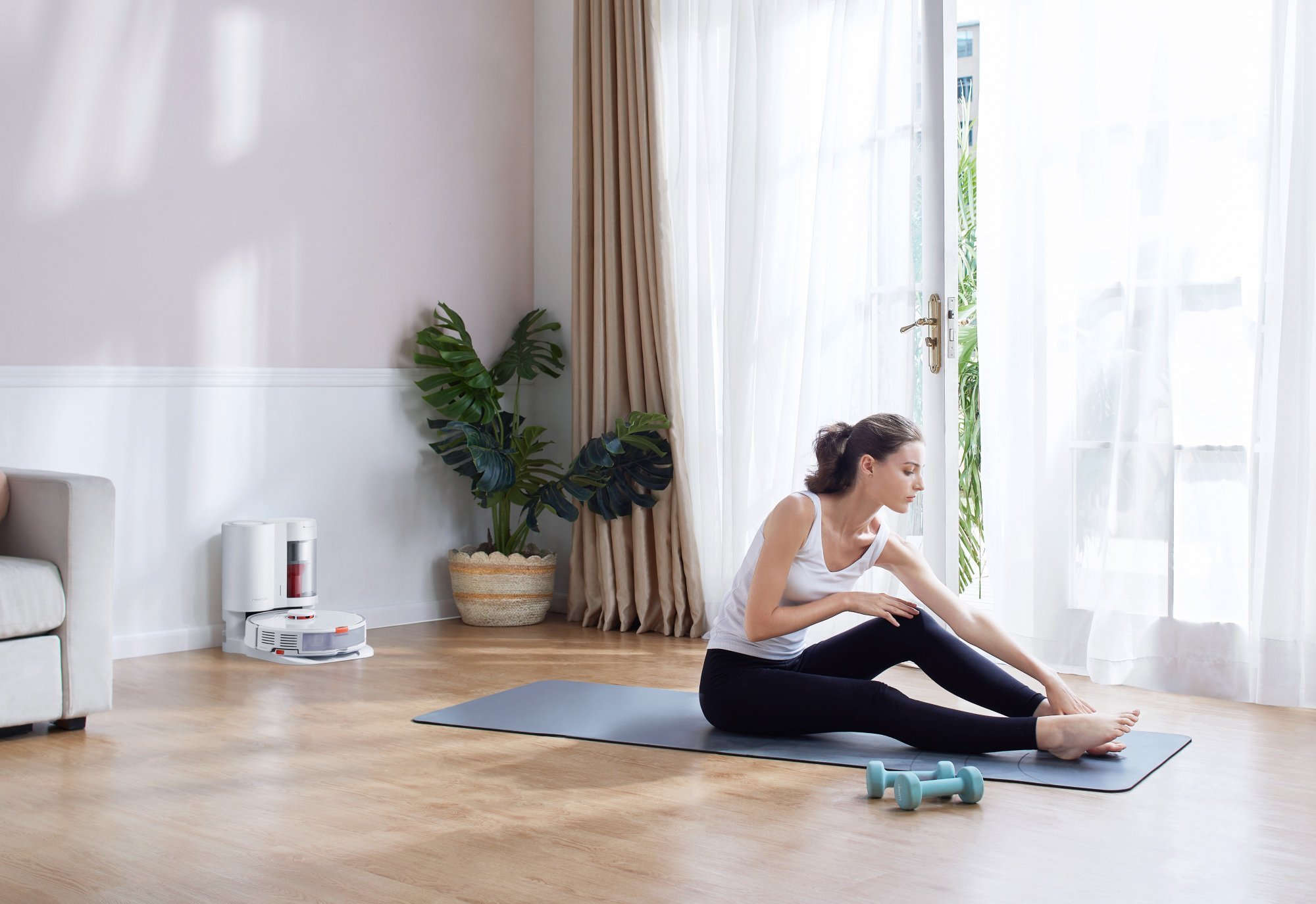  S7+ robotski sesalnik, beli  