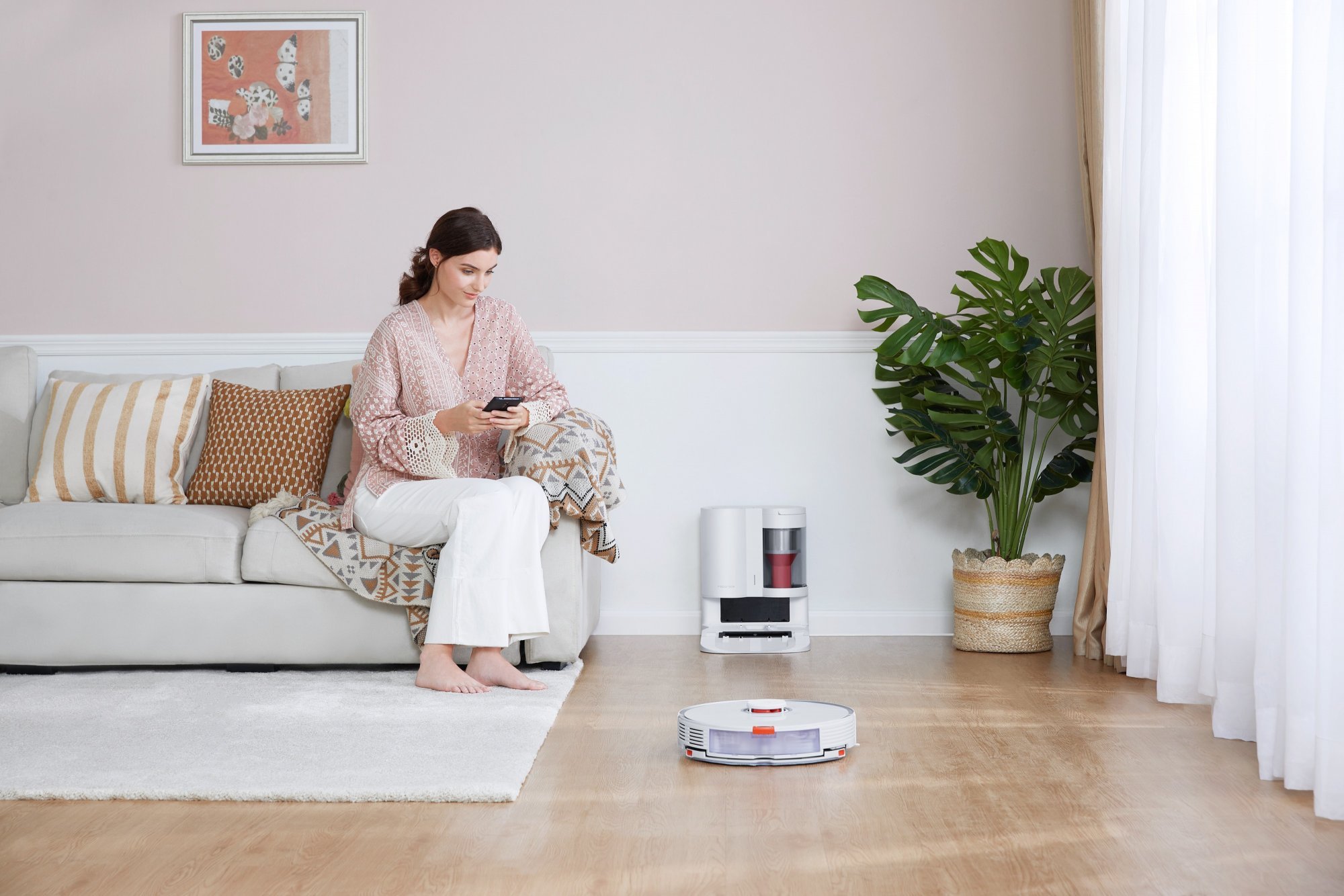  S7+ robotski sesalnik, beli  