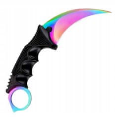 Korbi Nož za trening Karambit Mavrični - 19 cm