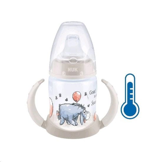 Nuk Otroška steklenička Winnie the Pooh z uravnavanjem temperature 150 ml bež osliček