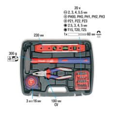 KWB 40-delni set orodja v plastičnem kovčku (49370720)