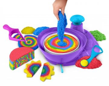 Kinetic Sand Kinetični pesek Mavrični vrtinec (38004)