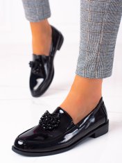 Amiatex Ženska mokasina 89798, črne, 36