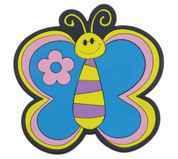 Kuhinjska podloga - 10x10 cm - Metulj