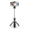 L01S selfie stick s stojalom in bluetooth daljinskim upravljalnikom, črna