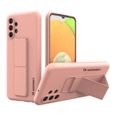 slomart wozinsky kickstand case silikonski ovitek s stojalom za samsung galaxy a23 roza
