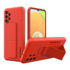 slomart wozinsky kickstand case silikonski ovitek s stojalom za samsung galaxy a23 rdeč