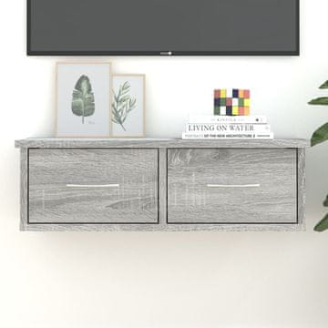 Vidaxl vidaXL Stenska omarica siva sonoma hrast 60x26x18,5 cm