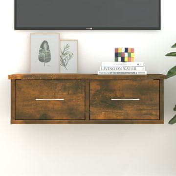 Vidaxl vidaXL Stenska omarica dimljen hrast 60x26x18,5 cm