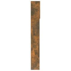 Greatstore Kopalniška omarica dimljeni hrast 64x25,5x190 cm