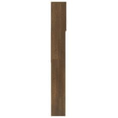 Greatstore Kopalniška omarica rjavi hrast 64x25,5x190 cm