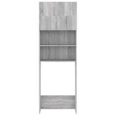 Vidaxl Kopalniška omarica siva sonoma 64x25,5x190 cm