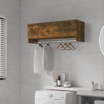 Vidaxl vidaXL Omarica dimljen hrast 100x32,5x35 cm, material na osnovi lesa