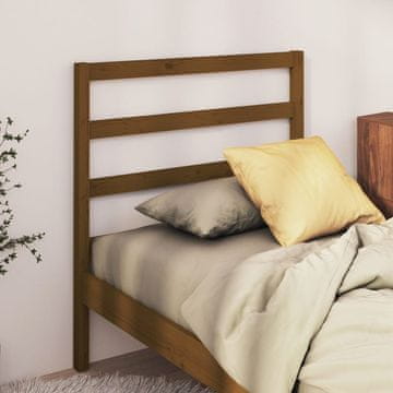 Vidaxl vidaXL Vzglavje postelje rjavo 106x4x100 cm masivni borov les