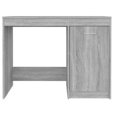 Vidaxl Pisalna miza siva sonoma 100x50x76 cm konstruiran les