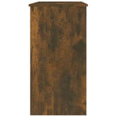 Vidaxl Pisalna miza dimljeni hrast 80x40x75 cm konstruiran les
