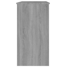 Vidaxl Pisalna miza siva sonoma 80x40x75 cm konstruiran les