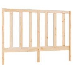 Vidaxl Posteljno vzglavje 126x4x100 cm trdna borovina
