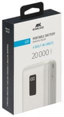 RivaCase VA2220 prenosna baterija s kabli, 20000 mAh
