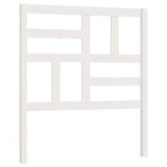 Vidaxl Posteljno vzglavje belo 81x4x104 cm trdna borovina