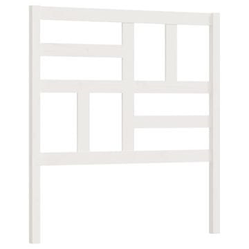 Vidaxl Posteljno vzglavje belo 106x4x104 cm trdna borovina