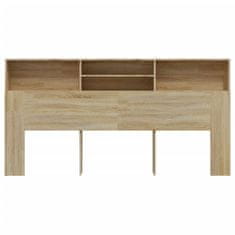 Vidaxl Vzglavna omarica sonoma hrast 200x19x103,5 cm