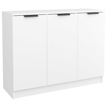 Vidaxl Komoda bela 90,5x30x70 cm konstruiran les