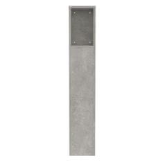 Vidaxl Vzglavna omarica betonsko siva 100x18,5x104,5 cm
