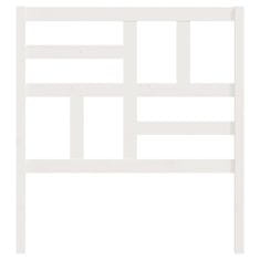 Vidaxl Posteljno vzglavje belo 81x4x104 cm trdna borovina