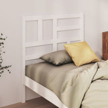 Vidaxl vidaXL Vzglavje postelje belo 96x4x104 cm masivni borov les