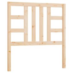 Vidaxl Posteljno vzglavje 96x4x100 cm trdna borovina