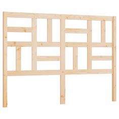 Vidaxl Posteljno vzglavje 126x4x104 cm trdna borovina