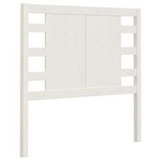 Vidaxl Vzglavna belo 96x4x100 cm trdna borovina