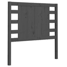 Vidaxl Vzglavna sivo 81x4x100 cm trdna borovina