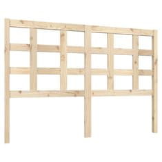 Vidaxl Posteljno vzglavje 140,5x4x100 cm trdna borovina