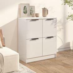 Vidaxl Komoda bela 60x30x70 cm konstruiran les