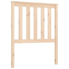 Vidaxl Posteljno vzglavje 81x6x101 cm trdna borovina